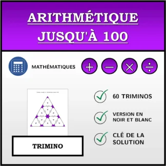Trimino: Arithmétique jusqu'à 100