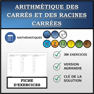 Fiche d'exercices: Arithmétique des carrés et des racines carrées