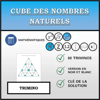 Trimino: Cube des nombres naturels