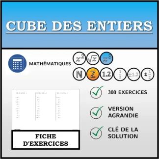 Fiche d'exercices: Cube des entiers