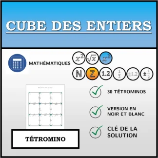 Tétromino: Cube des entiers