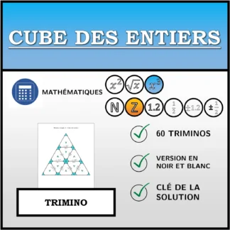 Trimino: Cube des entiers