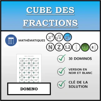Domino: Cube des fractions
