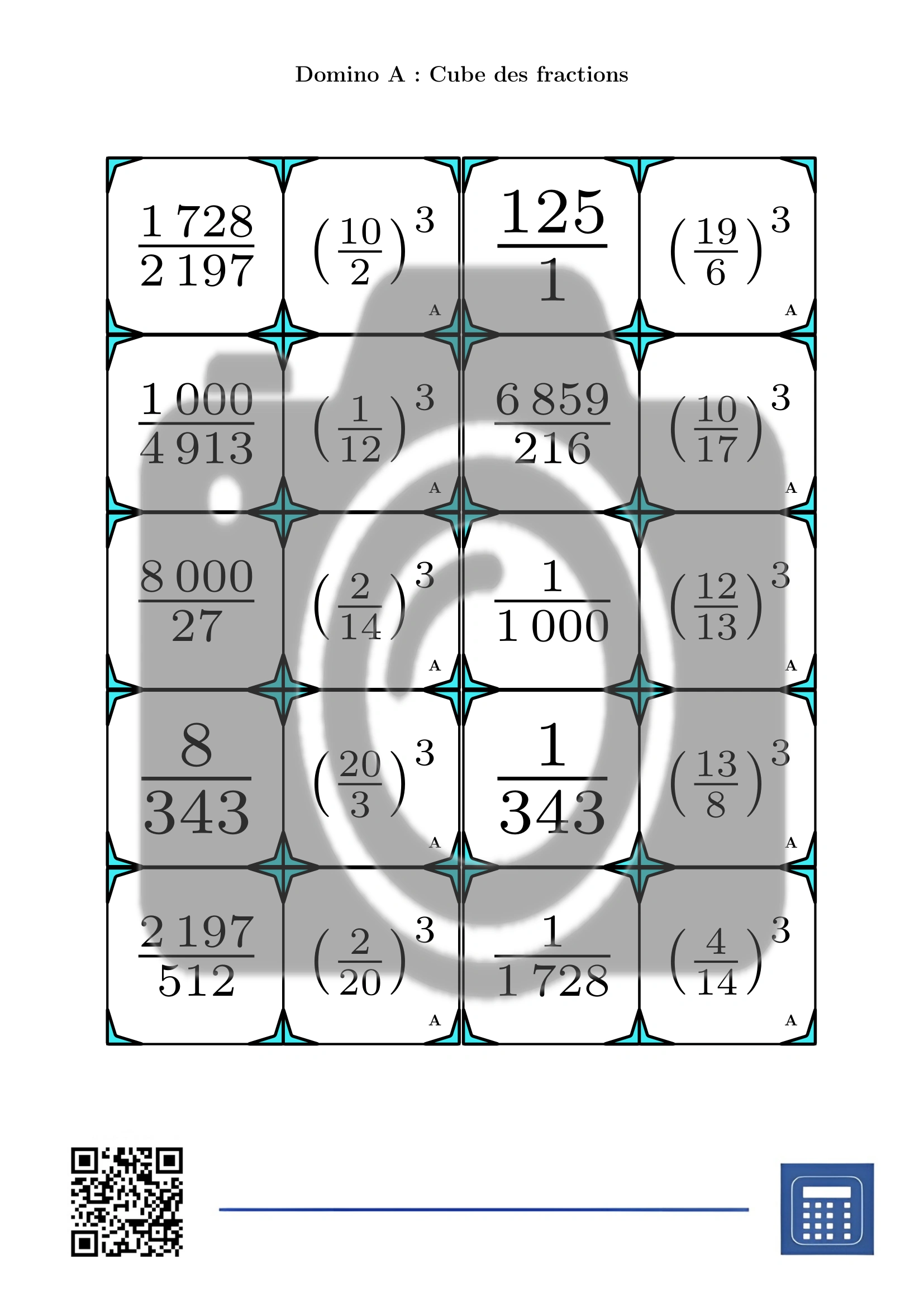 Domino: Cube des fractions – Image 2