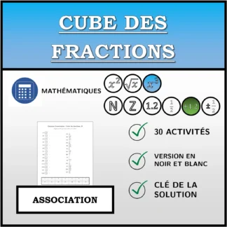 Exercice d'association: Cube des fractions
