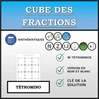 Tétromino: Cube des fractions