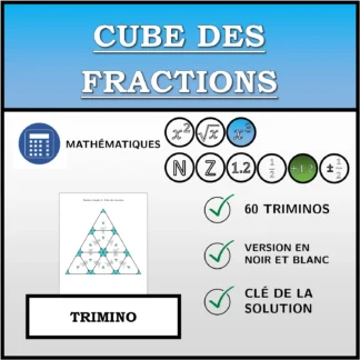 Trimino: Cube des fractions