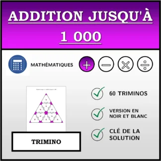 Trimino: Addition jusqu'à 1 000