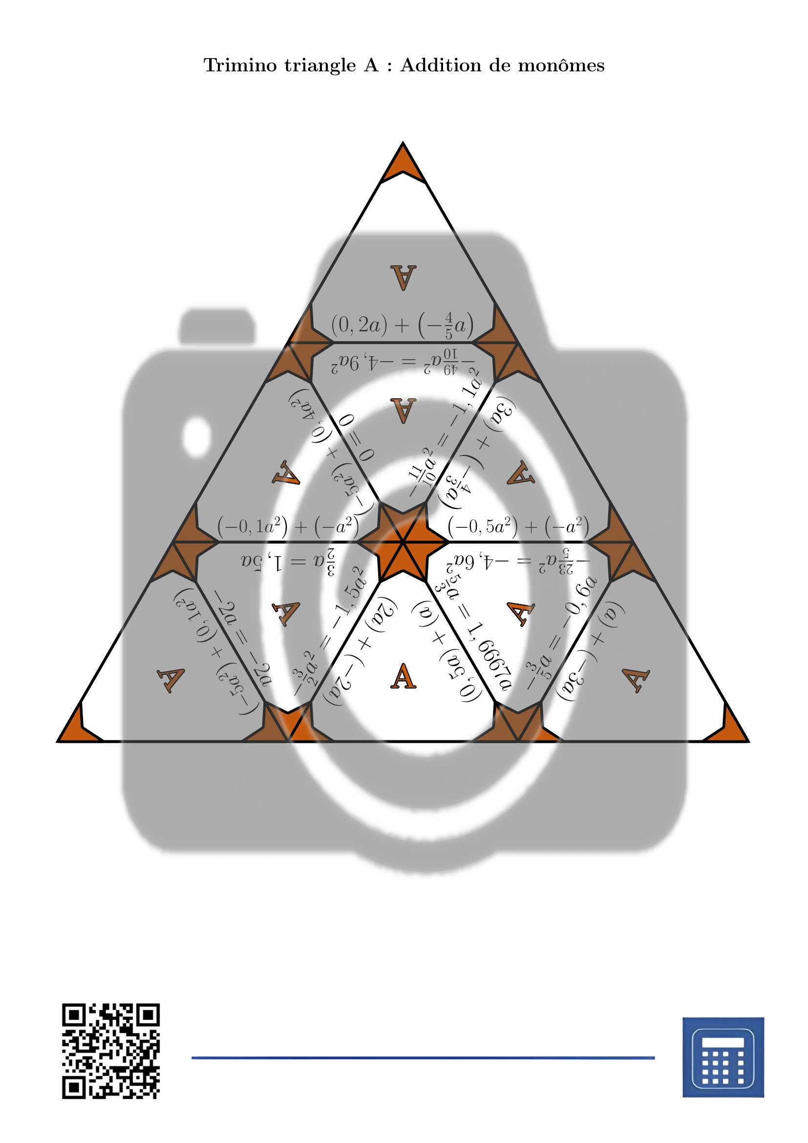 Trimino: Addition de monômes – Image 2