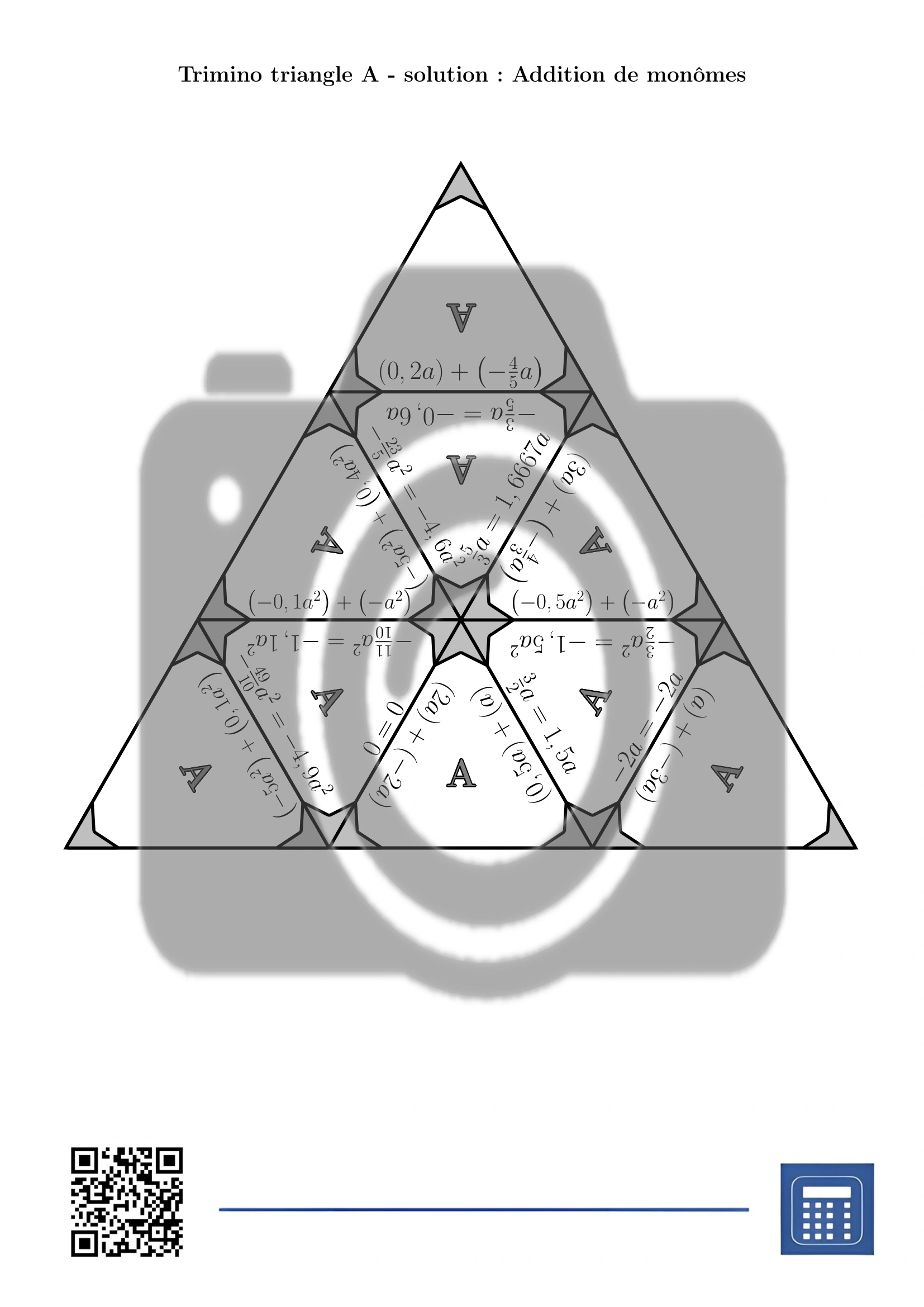 Trimino: Addition de monômes – Image 6