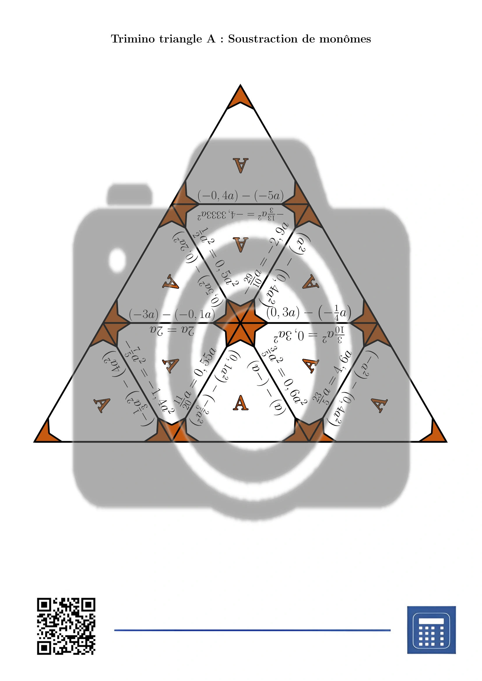 Trimino: Soustraction de monômes – Image 2