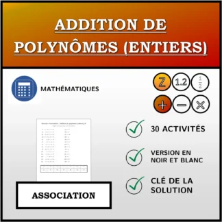 Exercice d'association: Addition de polynômes (entiers)