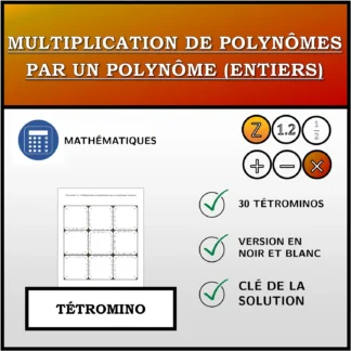 Tétromino: Multiplication de polynômes par un polynôme (entiers)