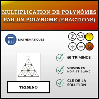 Trimino: Multiplication de polynômes par un polynôme (fractions)