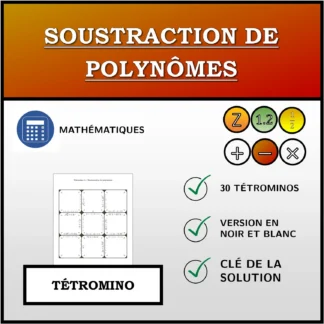Tétromino: Soustraction de polynômes