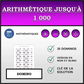 Domino: Arithmétique jusqu'à 1 000