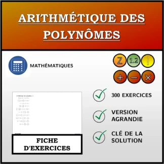 Fiche d'exercices: Arithmétique des polynômes