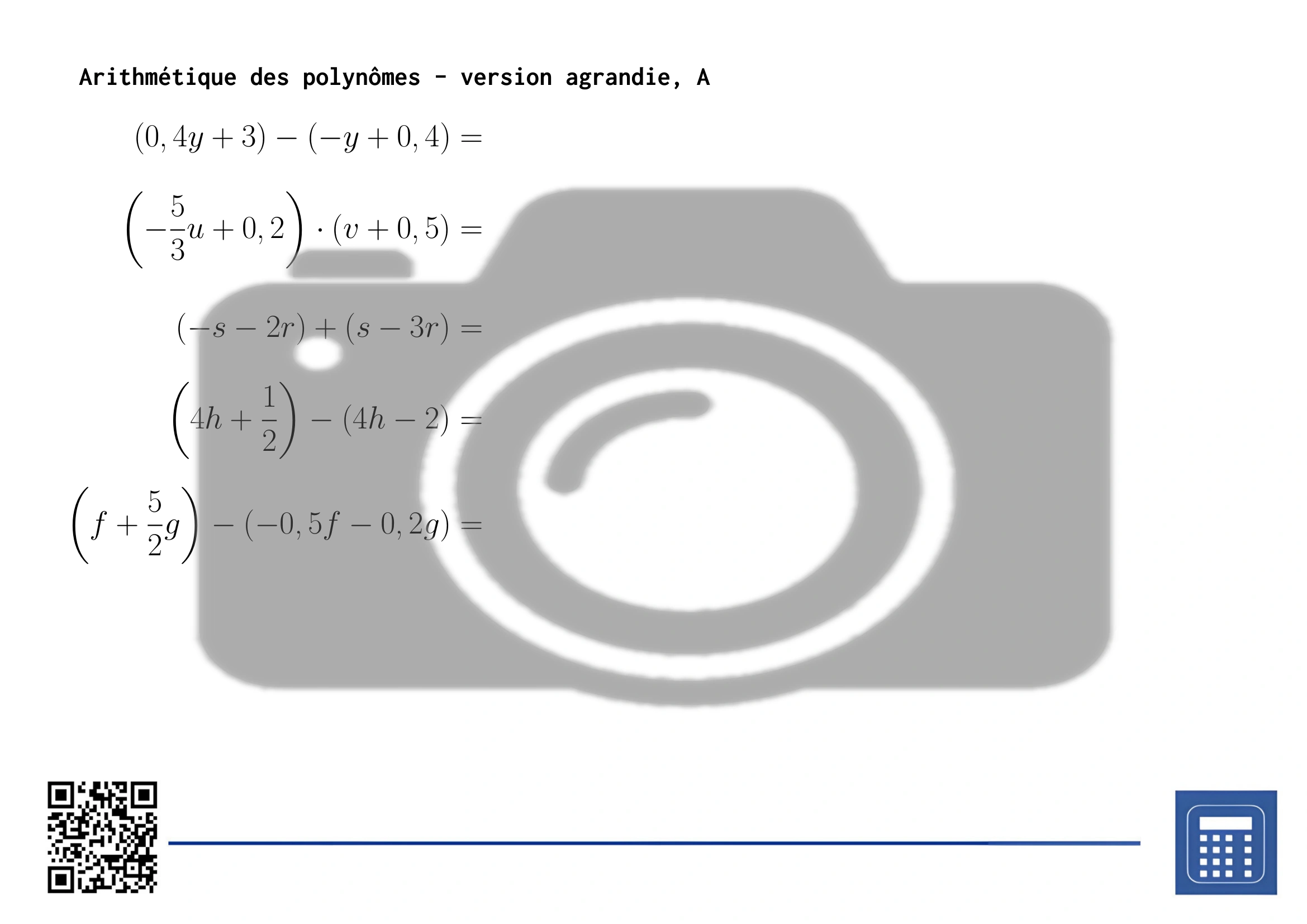 Fiche d'exercices: Arithmétique des polynômes – Image 3