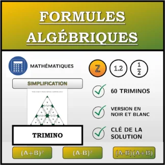 Trimino: Formules algébriques, simplification (entiers)