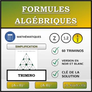Trimino: Formules algébriques, simplification (fractions)