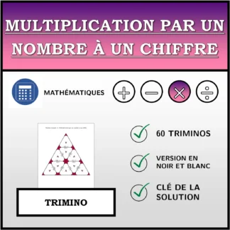 Trimino: Multiplication par un nombre à un chiffre