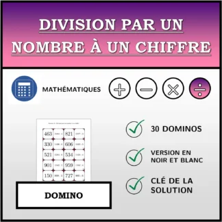 Domino: Division par un nombre à un chiffre