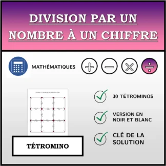 Tétromino: Division par un nombre à un chiffre