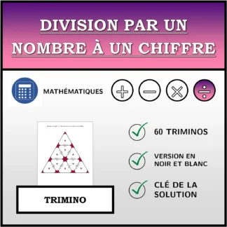 Trimino: Division par un nombre à un chiffre