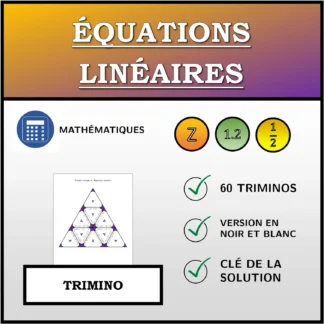Trimino: Équations linéaires