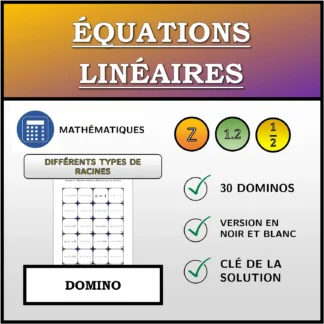Domino: Équations linéaires, différents types de solutions