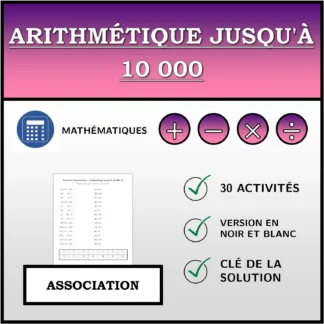 Exercice d'association: Arithmétique jusqu'à 10 000