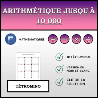 Tétromino: Arithmétique jusqu'à 10 000