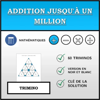 Trimino: Addition jusqu'à un million