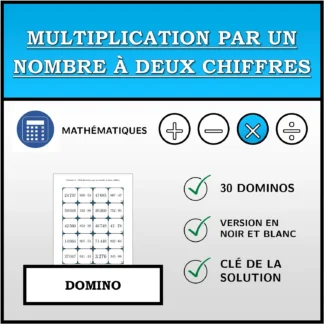 Domino: Multiplication par un nombre à deux chiffres