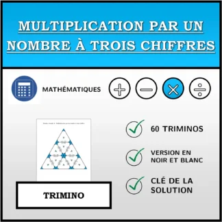 Trimino: Multiplication par un nombre à trois chiffres