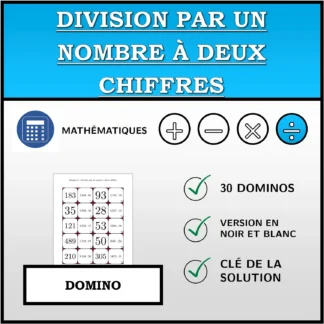 Domino: Division par un nombre à deux chiffres