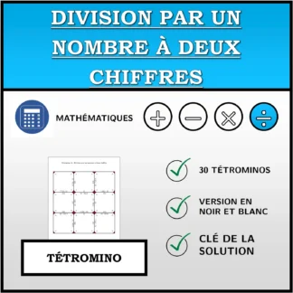Tétromino: Division par un nombre à deux chiffres