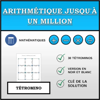 Tétromino: Arithmétique jusqu'à un million
