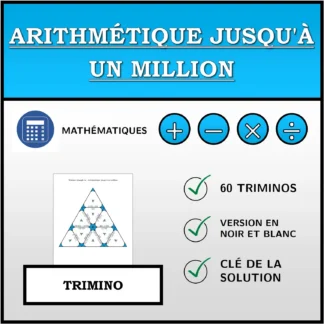 Trimino: Arithmétique jusqu'à un million