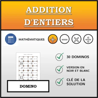 Domino: Addition d'entiers