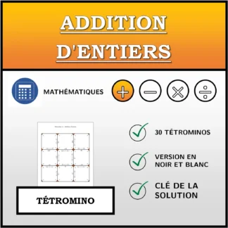 Tétromino: Addition d'entiers
