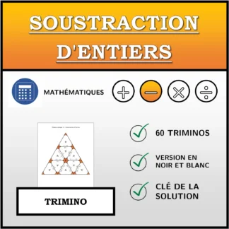 Trimino: Soustraction d'entiers