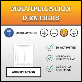 Exercice d'association: Multiplication d'entiers