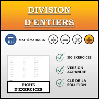 Fiche d'exercices: Division d'entiers