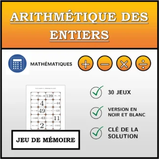 Jeu de mémoire: Arithmétique des entiers