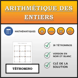 Tétromino: Arithmétique des entiers