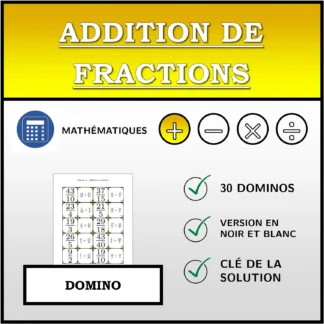 Domino: Addition de fractions