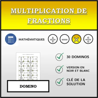 Domino: Multiplication de fractions
