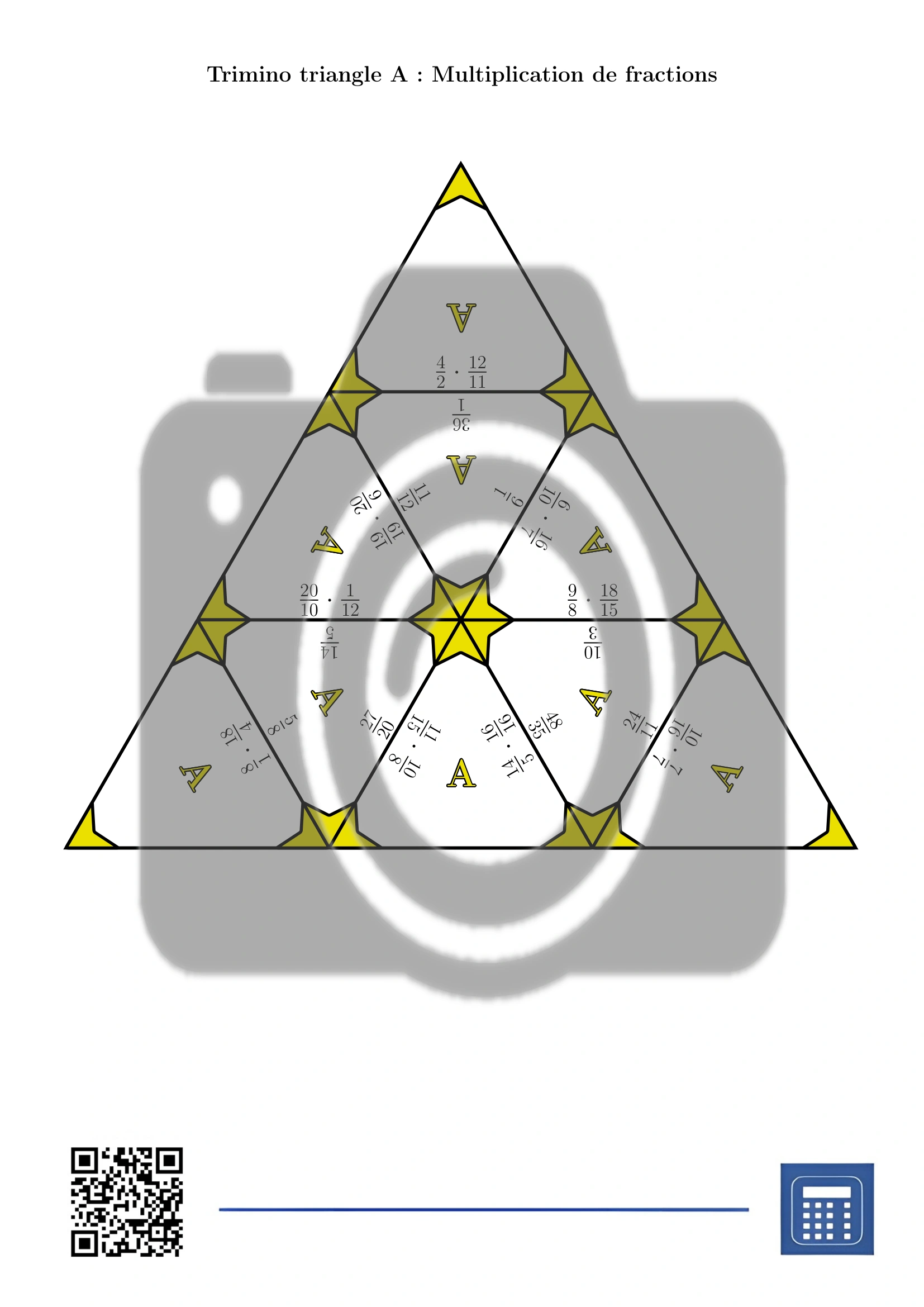 Trimino: Multiplication de fractions – Image 2