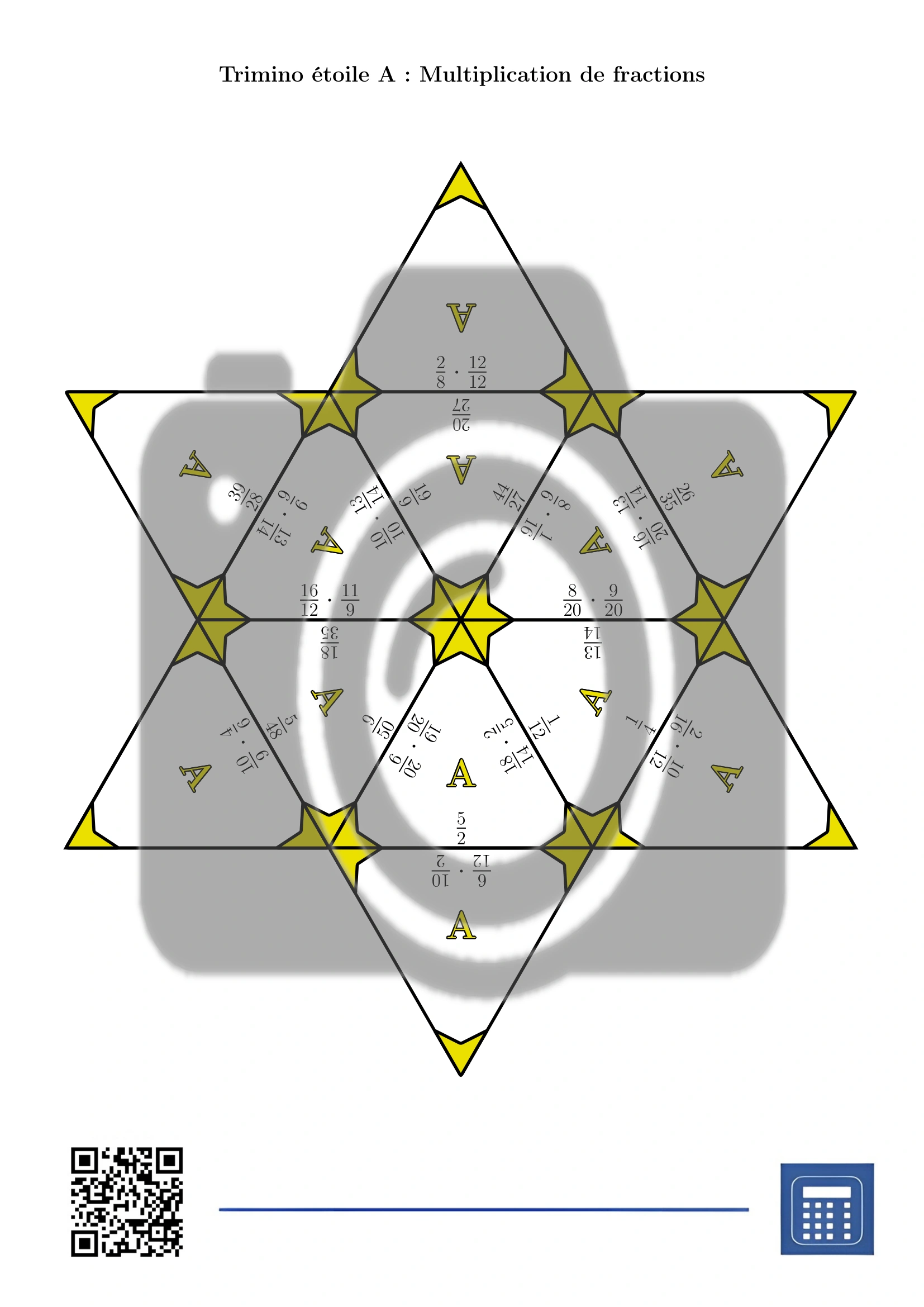 Trimino: Multiplication de fractions – Image 4